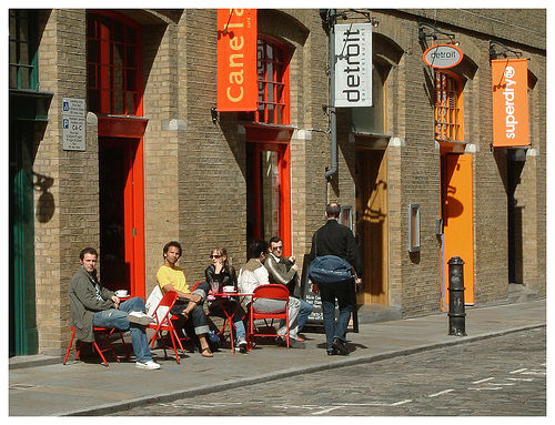 What are you looking at, they seem to say with their faces.