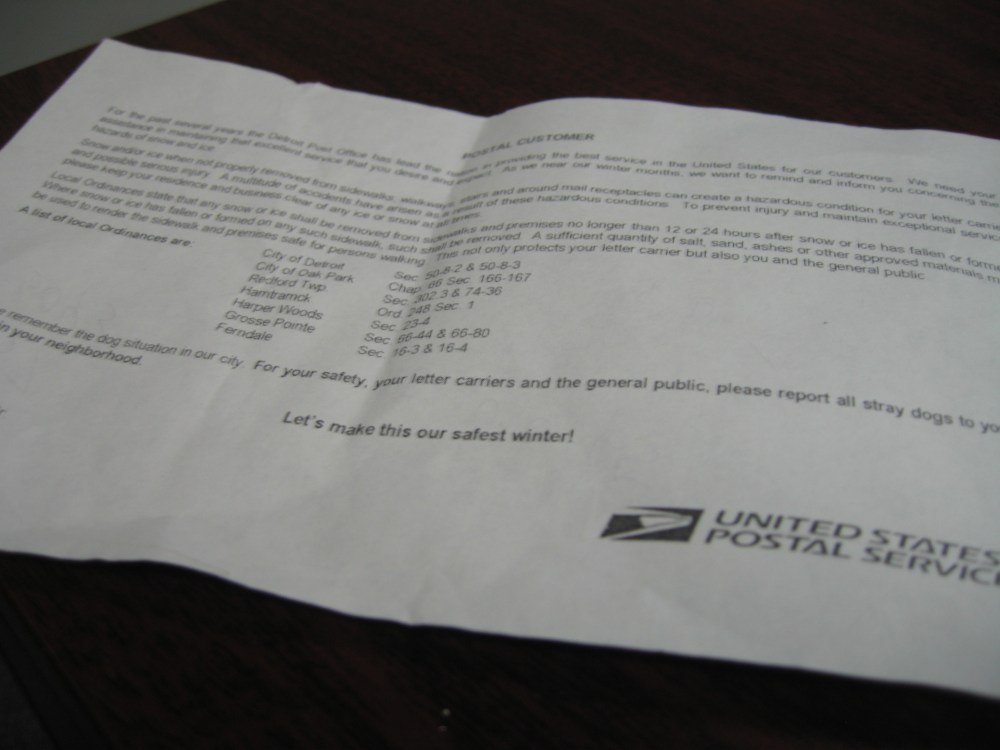 Mail... I don't need no stickin' mail!