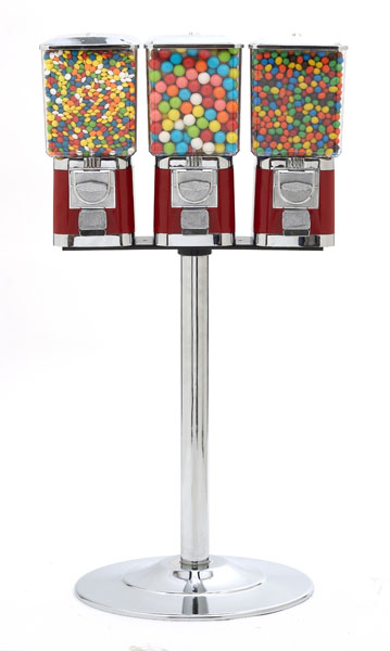 Like our purloined dispenser, except ours had sunflower seeds, peanuts, and Reese's Pieces. I think.