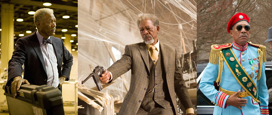 morgan freeman lucius fox sloan joe