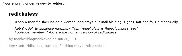 redickuless urban dictionary