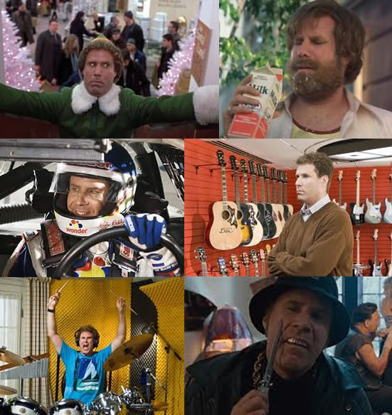 elf buddy anchorman ron burgundy talladega nights ricky bobby stranger than fiction harold crick step brothers brennan huff other guys allen gamble