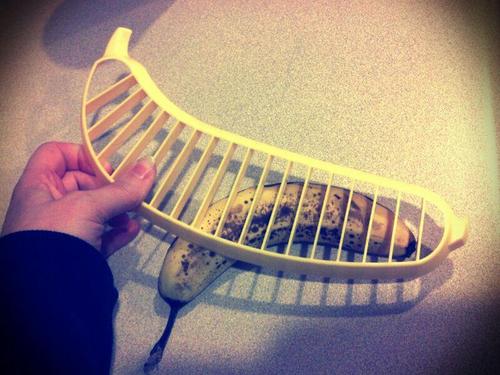 All my bananas curve the wrong way to use the slicer. (CAPTION FROM SITE)